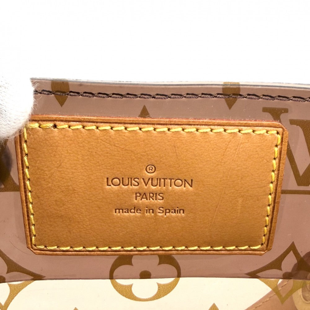 【開店SALE】 LOUIS VUITTON ルイヴィトン トートバッグ モノグラムビニール カバアンブルPM ハンドバッグ ポーチ付き M92502 ブラウン 茶 ゴールド金具 レディース【中古品】