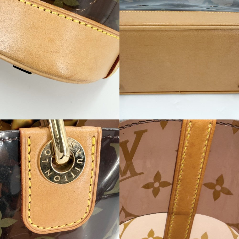 【開店SALE】 LOUIS VUITTON ルイヴィトン トートバッグ モノグラムビニール カバアンブルPM ハンドバッグ ポーチ付き M92502 ブラウン 茶 ゴールド金具 レディース【中古品】