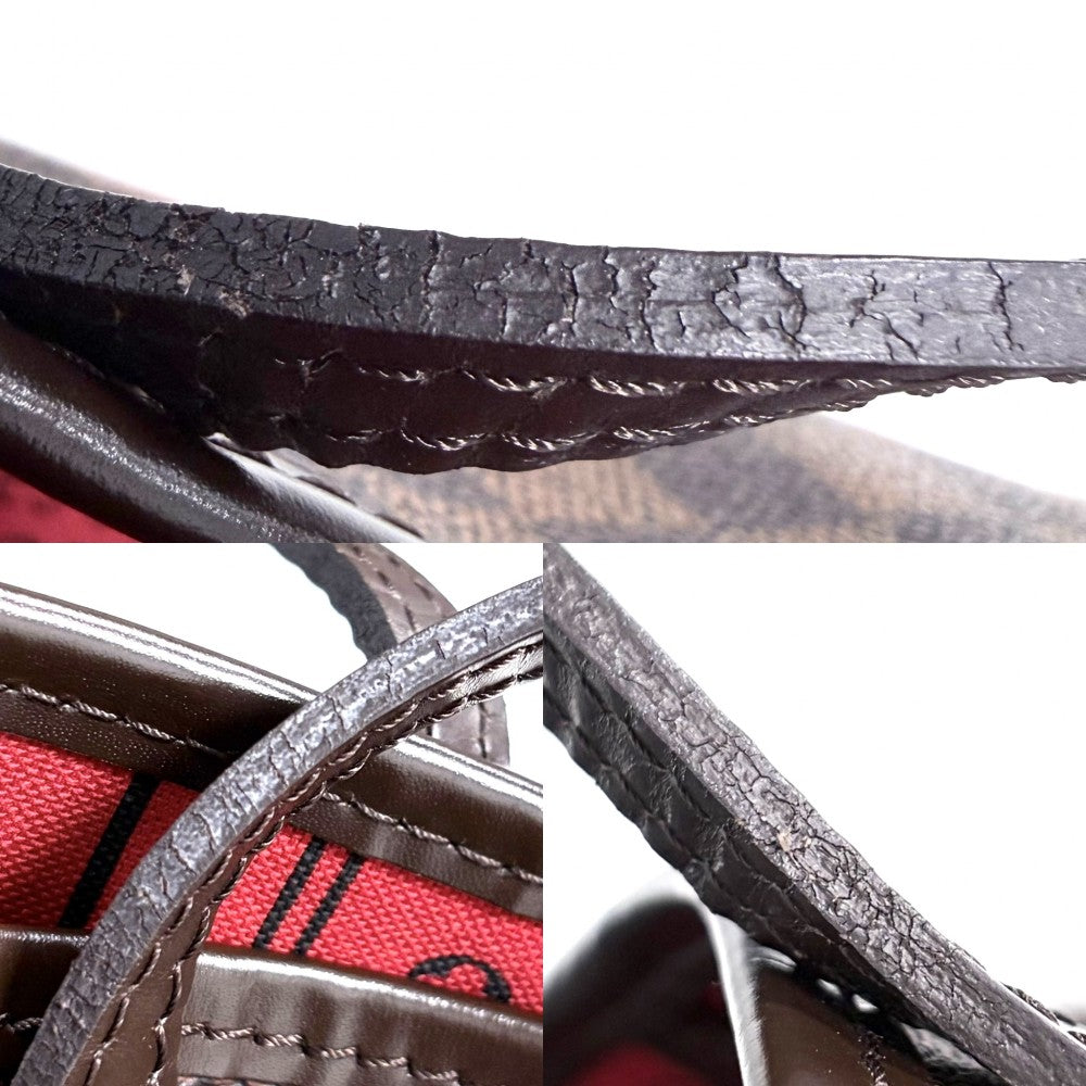 LOUIS VUITTON ルイヴィトン トートバッグ ネヴァーフルMM ハンドバッグ N51105 ダミエキャンバス ブラウン 茶 ゴールド金具 レディース【中古品】