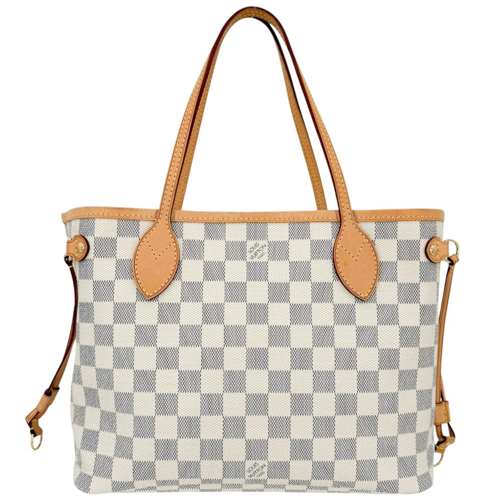 LOUIS VUITTON ルイヴィトン トートバッグ ダミエアズール ネヴァーフルPM ハンドバッグ N51110 ダミエアズールキャンバス ゴールド金具 レディース【中古品】