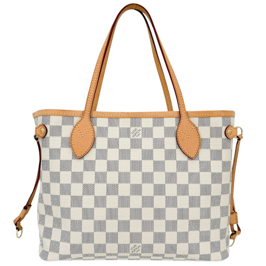 LOUIS VUITTON ルイヴィトン トートバッグ ダミエアズール ネヴァーフルPM ハンドバッグ N51110 ダミエアズールキャンバス ゴールド金具 レディース【中古品】