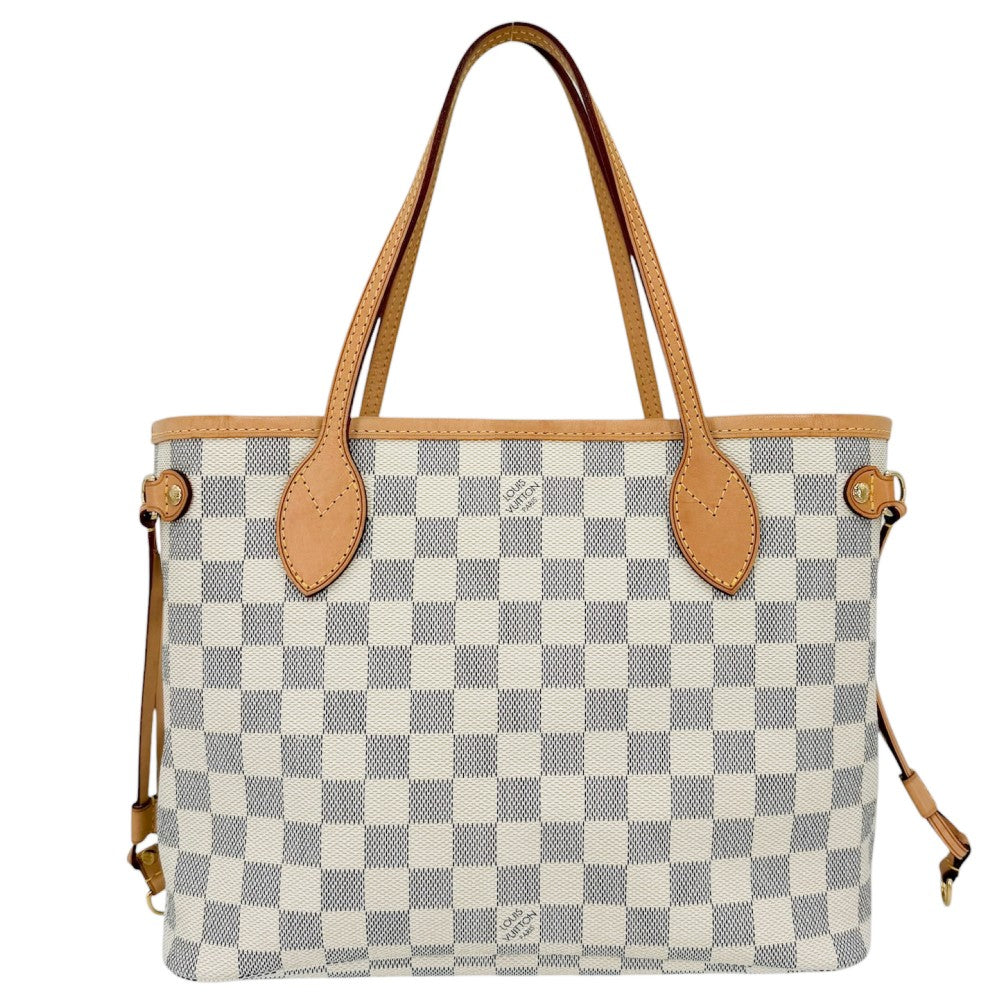LOUIS VUITTON ルイヴィトン トートバッグ ダミエアズール ネヴァーフルPM ハンドバッグ N51110 ダミエアズールキャンバス ゴールド金具 レディース【中古品】