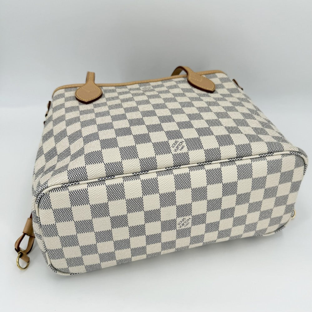 LOUIS VUITTON ルイヴィトン トートバッグ ダミエアズール ネヴァーフルPM ハンドバッグ N51110 ダミエアズールキャンバス ゴールド金具 レディース【中古品】