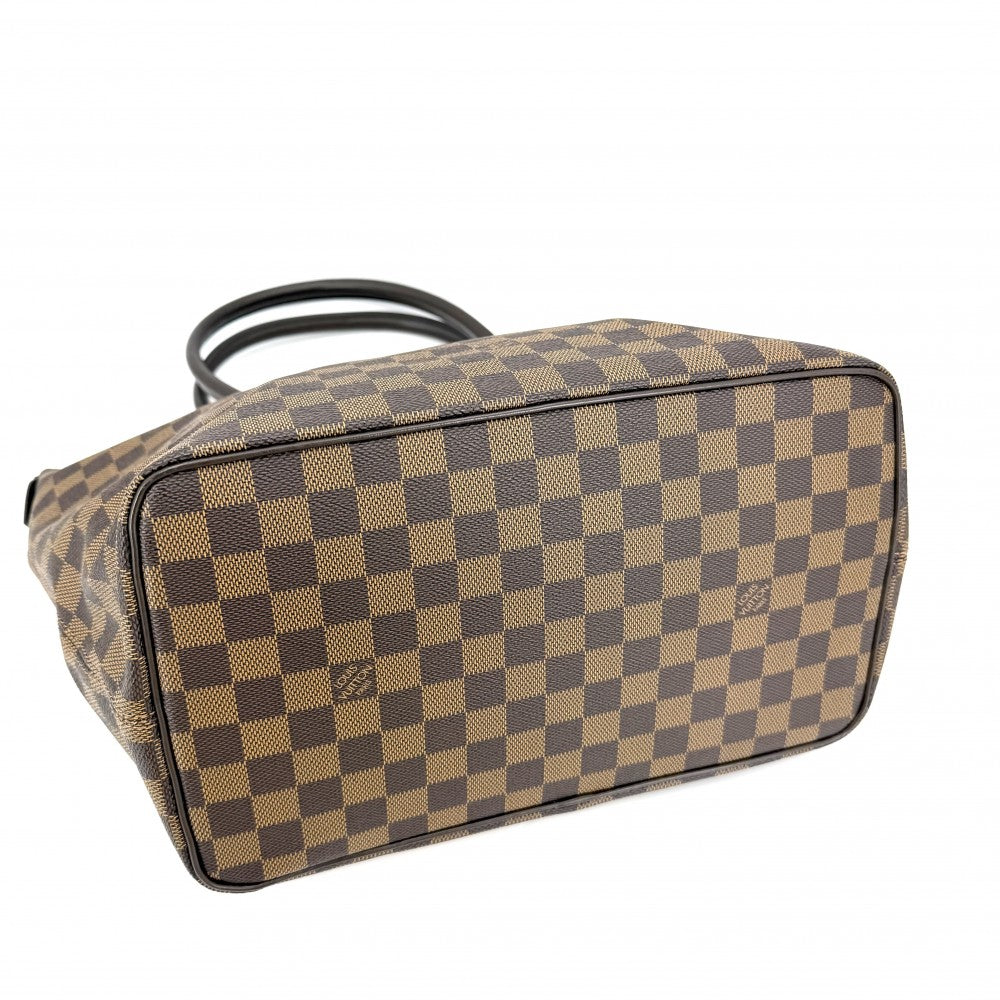 LOUIS VUITTON ルイヴィトン トートバッグ ダミエ サレヤMM ハンドバッグ N51182 ブラウン 茶 ゴールド金具 レディース【中古品】
