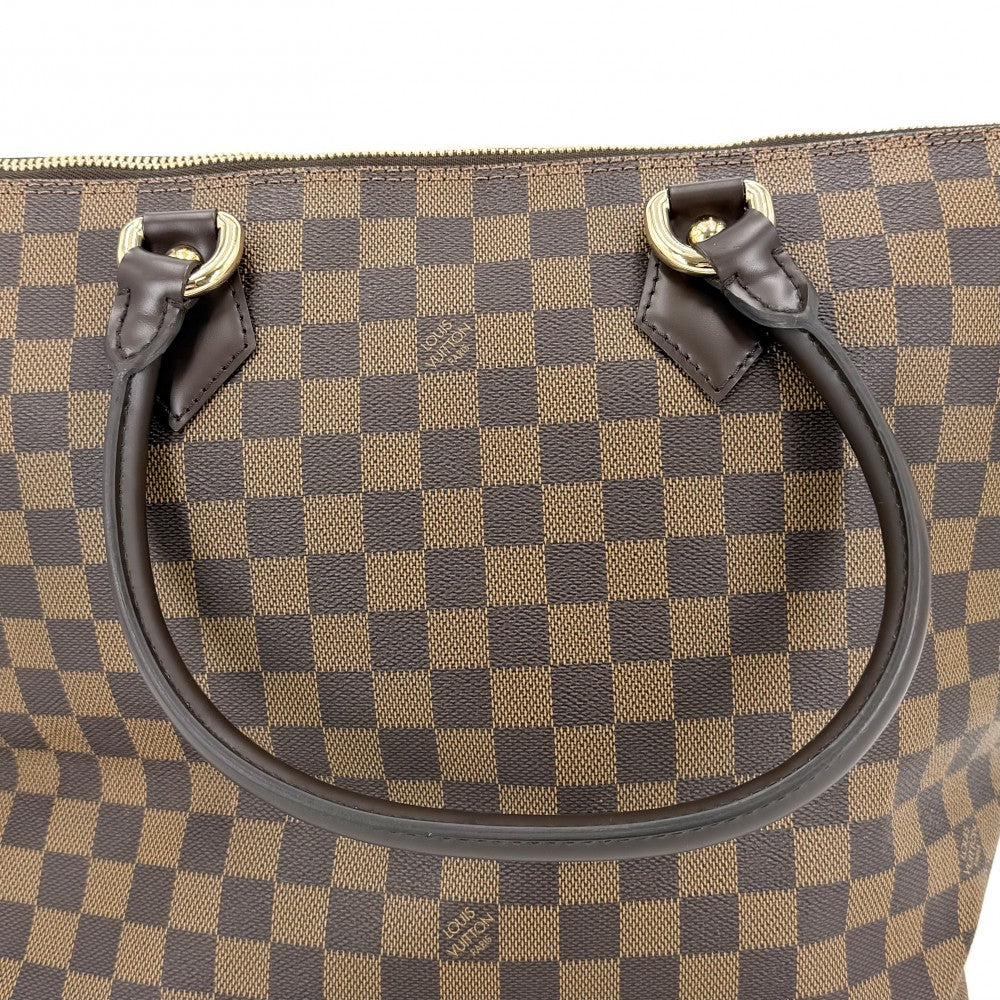 LOUIS VUITTON ルイヴィトン トートバッグ ダミエ サレヤMM ハンドバッグ N51182 ブラウン 茶 ゴールド金具 レディース【中古品】