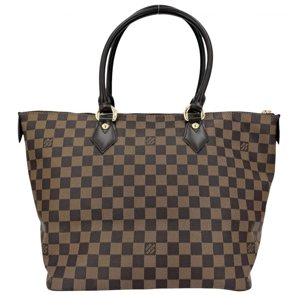 LOUIS VUITTON ルイヴィトン トートバッグ ダミエ サレヤMM ハンドバッグ N51182 ブラウン 茶 ゴールド金具 レディース【中古品】