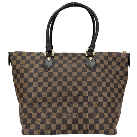 LOUIS VUITTON ルイヴィトン トートバッグ ダミエ サレヤMM ハンドバッグ N51182 ブラウン 茶 ゴールド金具 レディース【中古品】