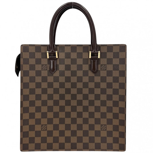 LOUIS VUITTON ルイヴィトン トートバッグ ヴェニスPM ハンドバッグ N51145 ダミエキャンバス ブラウン 茶 ゴールド金具 レディース【中古品】