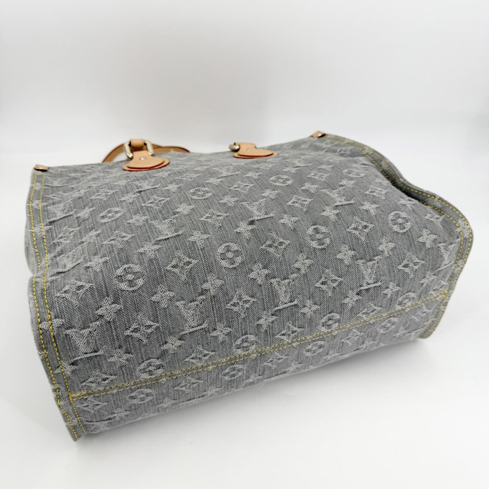 LOUIS VUITTON ルイヴィトン 2WAY オンザゴーMM ハンドバッグ トートバッグ M13189 モノグラムデニム ウォッシュドグレー ゴールド金具 レディース【中古品】