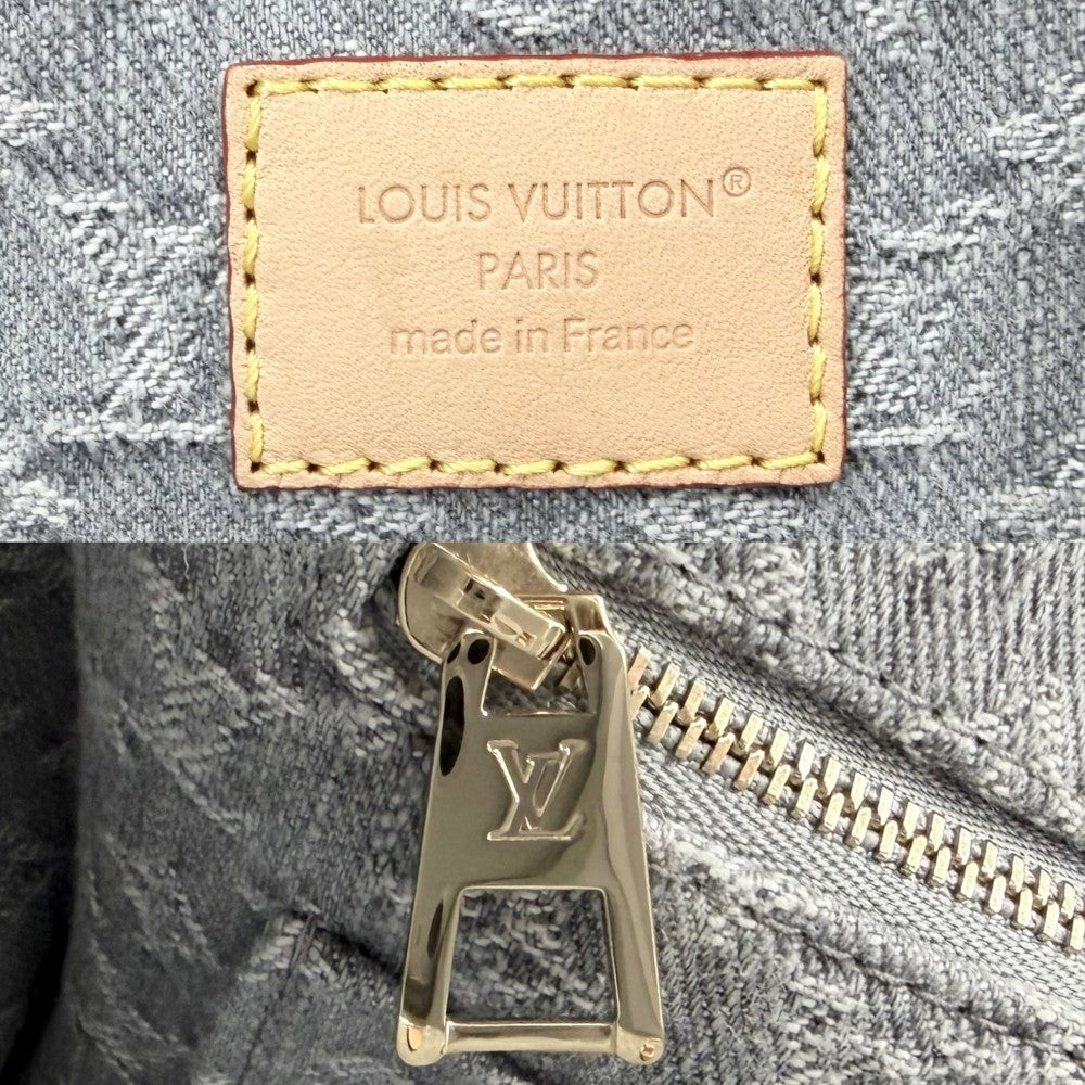 LOUIS VUITTON ルイヴィトン 2WAY オンザゴーMM ハンドバッグ トートバッグ M13189 モノグラムデニム ウォッシュドグレー ゴールド金具 レディース【中古品】