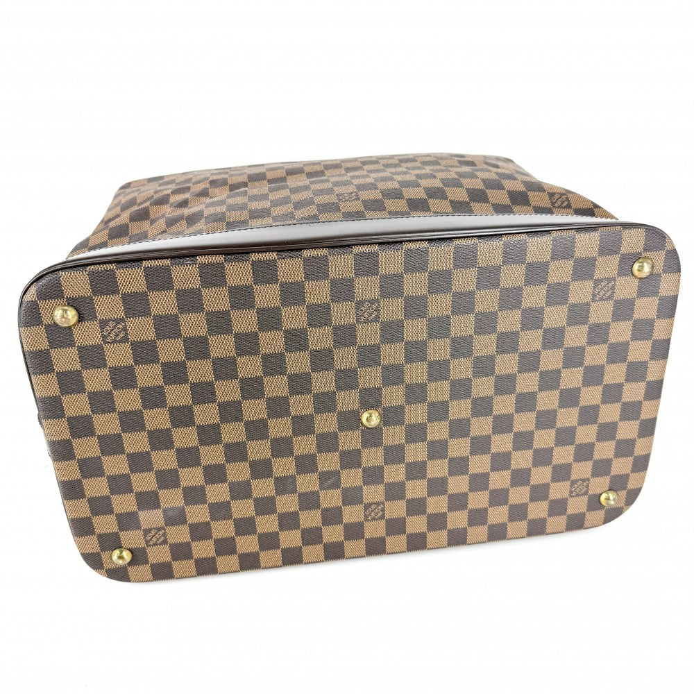 【開店SALE】 LOUIS VUITTON ルイヴィトン ハンドバッグ ダミエ グリモ ミニボストンバッグ N41160 ブラウン 茶 ゴールド金具 レディース【中古品】