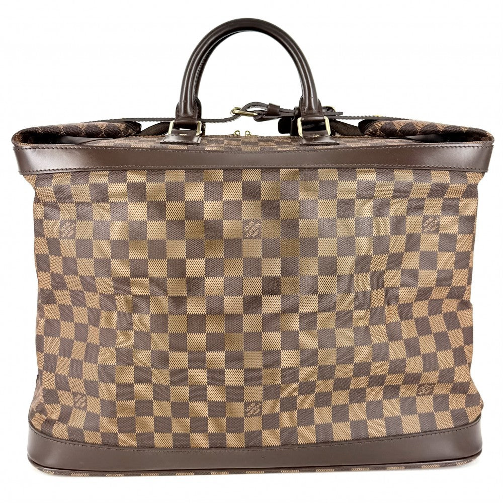 【開店SALE】 LOUIS VUITTON ルイヴィトン ハンドバッグ ダミエ グリモ ミニボストンバッグ N41160 ブラウン 茶 ゴールド金具 レディース【中古品】