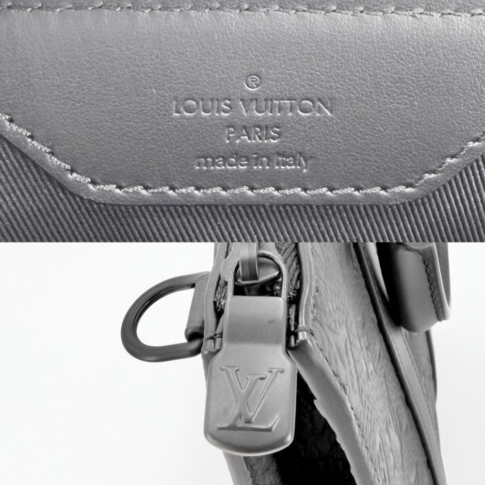 【開店SALE】 LOUIS VUITTON ルイヴィトン 2WAY ショルダーバッグ ハンドバッグ トリヨンモノグラム サックプラクロス ビジネスバッグ M59960 トリヨンレザー ブラック 黒 マットブラック金具 メンズ【中古品】