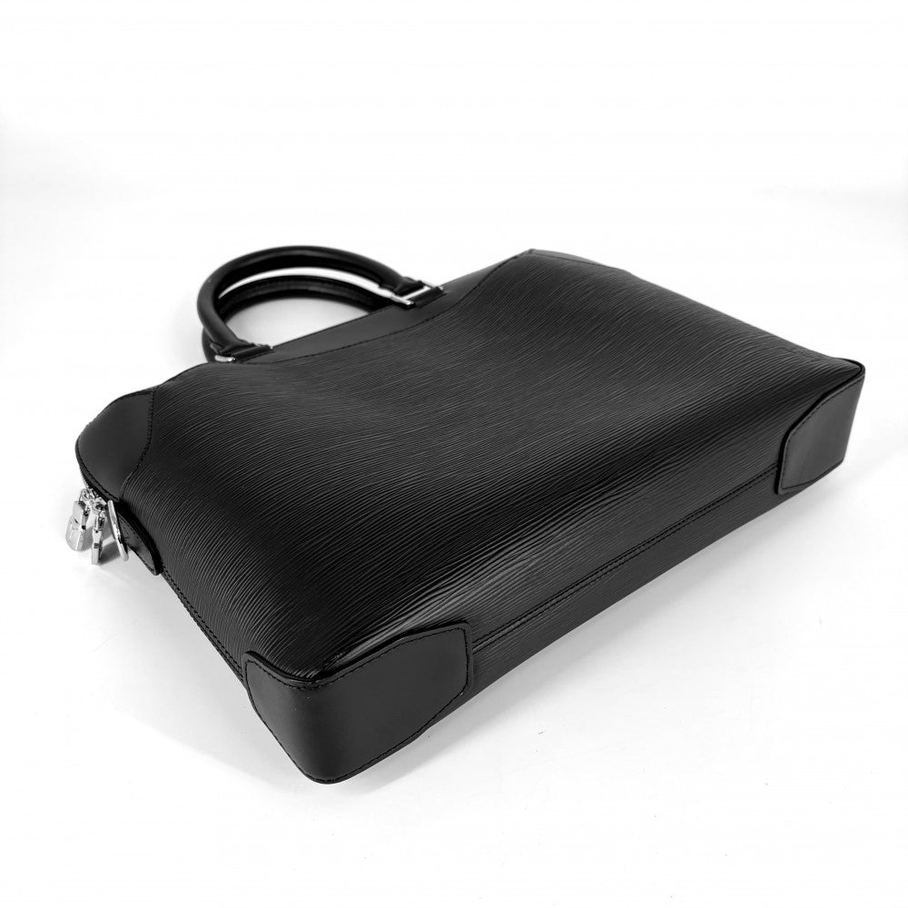 LOUIS VUITTON ルイヴィトン 2WAY オリバー ハンドバッグ ブリーフケース ショルダーバッグ ビジネスバッグ M51689 エピレザー ブラック 黒 シルバー金具 メンズ【中古品】