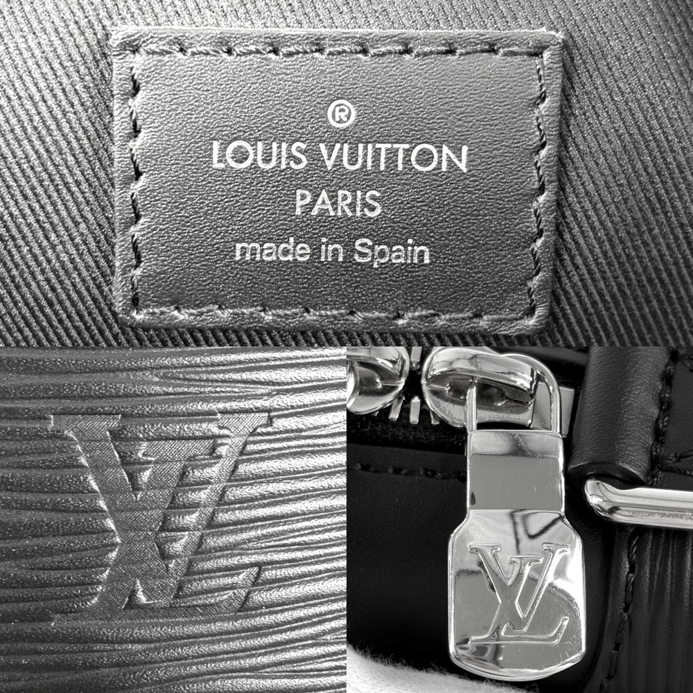 LOUIS VUITTON ルイヴィトン 2WAY オリバー ハンドバッグ ブリーフケース ショルダーバッグ ビジネスバッグ M51689 エピレザー ブラック 黒 シルバー金具 メンズ【中古品】