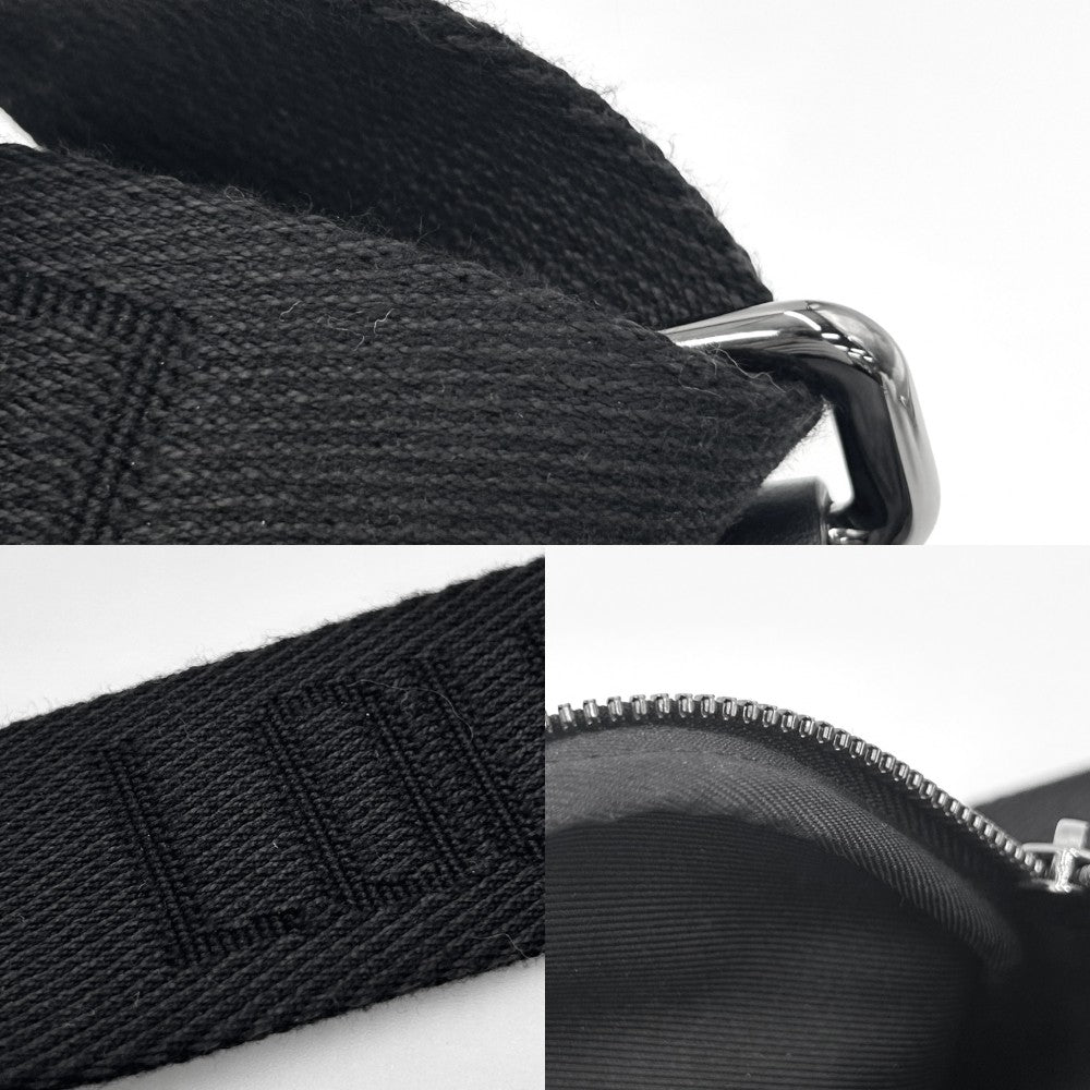 LOUIS VUITTON ルイヴィトン ボディバッグ モノグラムストライプ モジュラースリングバッグ LV×NIGO コラボ エクリプス 小さめ かばん 鞄 M59338 ブラック 黒 シルバー金具 メンズ【中古品】