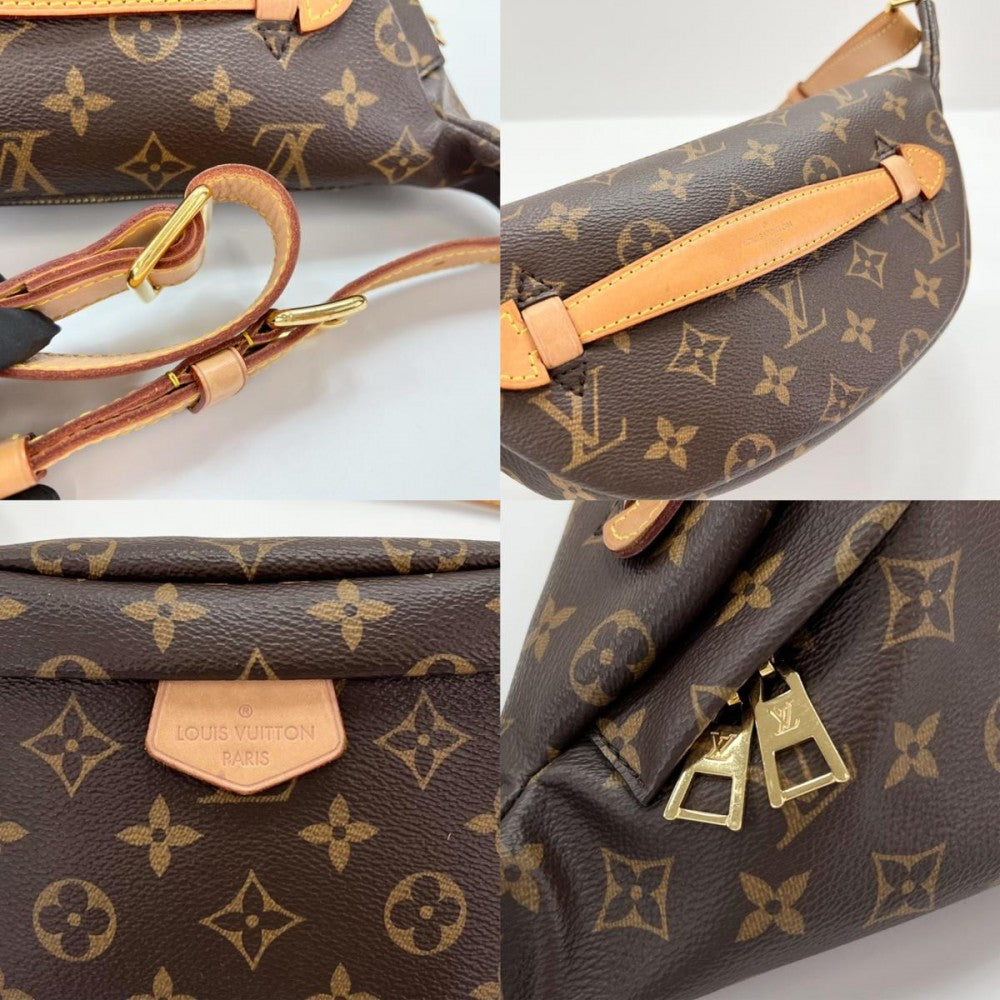LOUIS VUITTON ルイヴィトン ボディバッグ バムバッグ モノグラム メンズ レディース M43644 ブラウン 茶 ゴールド金具 ユニセックス【中古品】