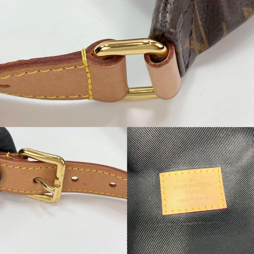 LOUIS VUITTON ルイヴィトン ボディバッグ バムバッグ モノグラム メンズ レディース M43644 ブラウン 茶 ゴールド金具 ユニセックス【中古品】
