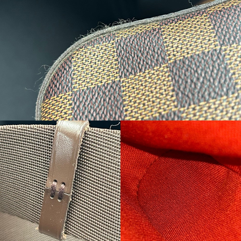 LOUIS VUITTON ルイヴィトン ボディバッグ ジェロニモス ウエストポーチ Geronimos　 N51994 ダミエキャンバス ブラウン 茶 ゴールド金具 メンズ【中古品】