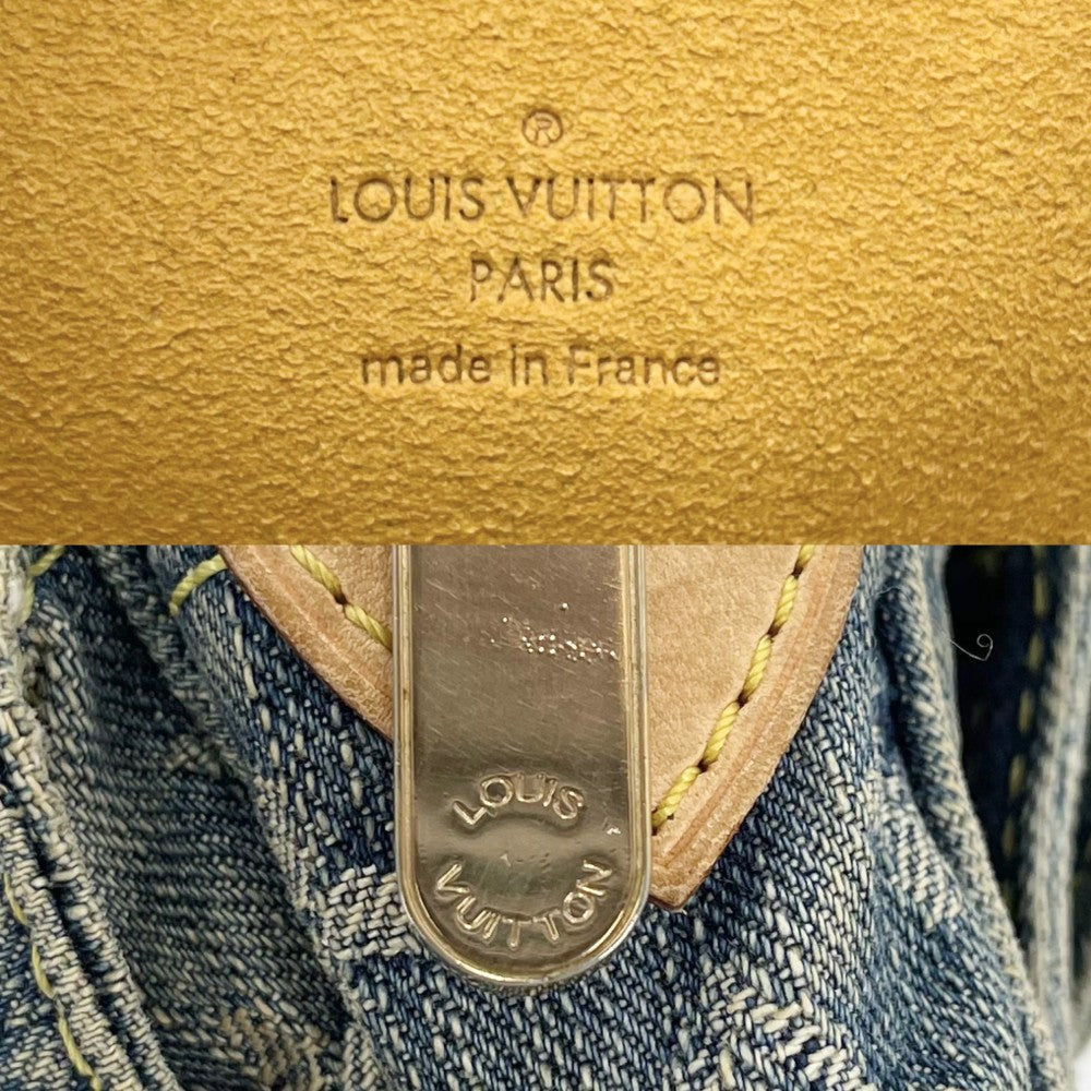 LOUIS VUITTON ルイヴィトン ウエストバッグ モノグラムデニム バムバッグ ボディバッグ M95347 ブルー 青 ゴールド金具 レディース【中古品】