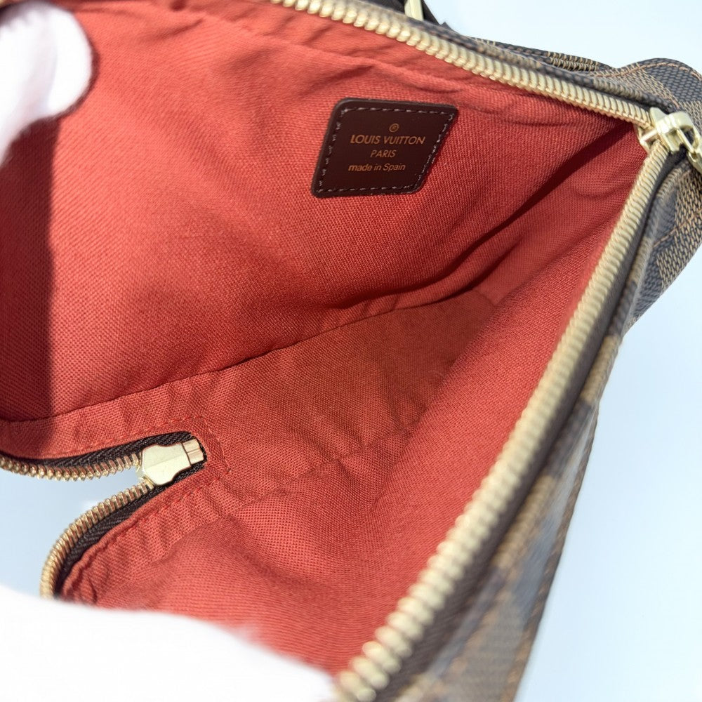 【開店SALE】 LOUIS VUITTON ルイヴィトン ボディバッグ ジェロニモス ウエストポーチ Geronimos　 N51994 ダミエキャンバス ブラウン 茶 ゴールド金具 メンズ【中古品】