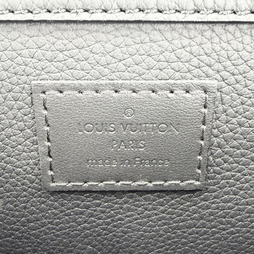 LOUIS VUITTON ルイヴィトン ボディバッグ テイクオフ・スリング LVアエログラム ウエストポーチ ブラック 黒 M57081 カーフレザー ノワール ブラック金具 メンズ【中古品】
