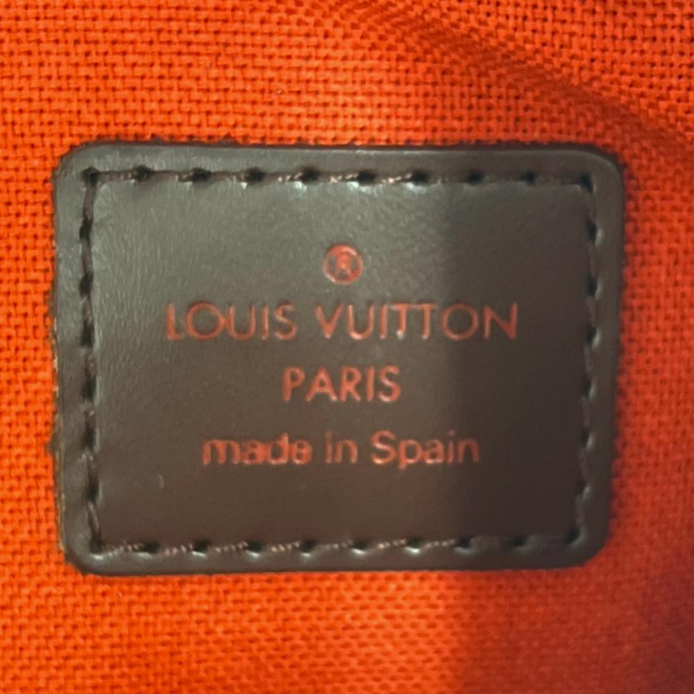 LOUIS VUITTON ルイヴィトン ボディバッグ ダミエ ジェロニモス ショルダー N51994 ダミエキャンバス レザー ブラウン 茶 ゴールド金具 メンズ【中古品】