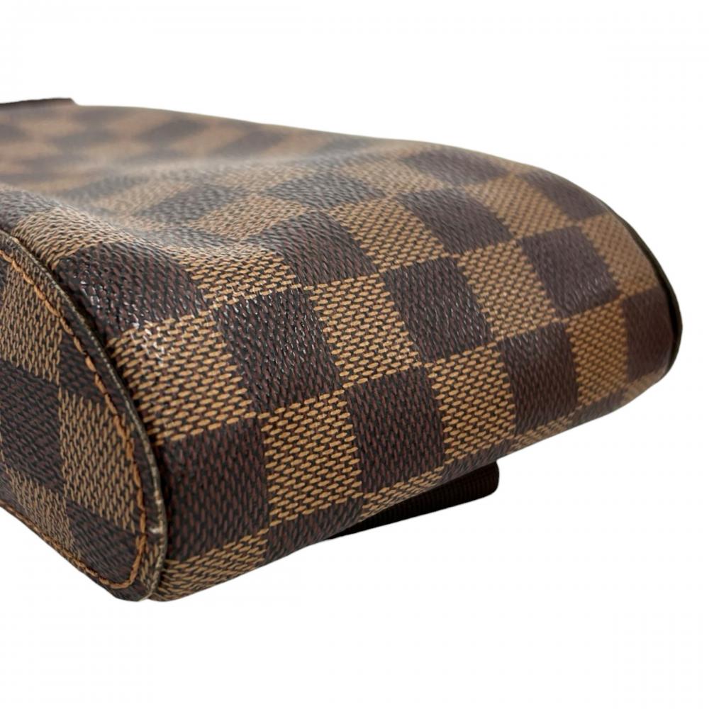 LOUIS VUITTON ルイヴィトン ボディバッグ ダミエ ジェロニモス ショルダー N51994 ダミエキャンバス レザー ブラウン 茶 ゴールド金具 メンズ【中古品】