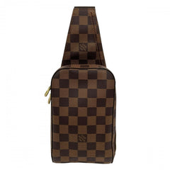 LOUIS VUITTON ルイヴィトン ボディバッグ ダミエ ジェロニモス ショルダー N51994 ダミエキャンバス レザー ブラウン 茶 ゴールド金具 メンズ【中古品】