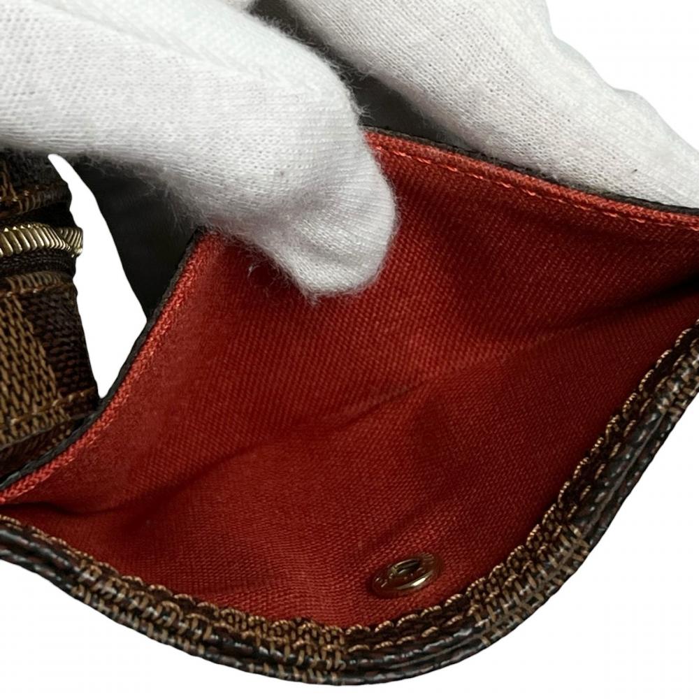 LOUIS VUITTON ルイヴィトン ボディバッグ ダミエ ジェロニモス ショルダー N51994 ダミエキャンバス レザー ブラウン 茶 ゴールド金具 メンズ【中古品】