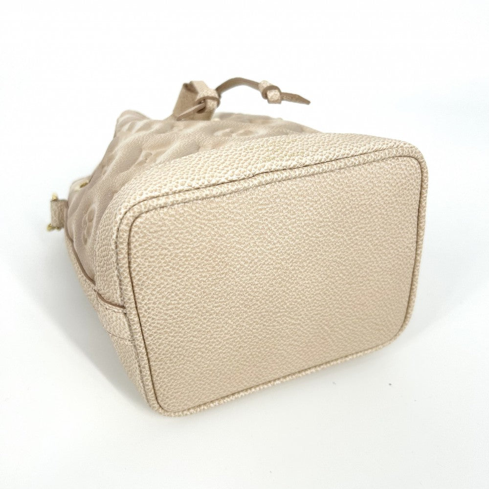 【開店SALE】 LOUIS VUITTON ルイヴィトン 2WAY モノグラムアンプラント ナノノエ ポシェット サマースターダスト ショルダーバッグ ハンドバッグ かばん 鞄 M81463 ベージュ ゴールド金具 レディース【中古品】