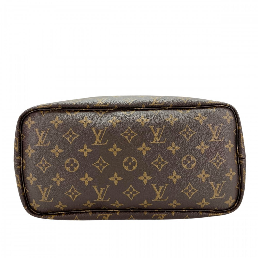 LOUIS VUITTON ルイヴィトン トートバッグ モノグラム リバーシブル ローズ ポンディシェリ ネヴァーフルMM インサイドアウト かばん M12257 ブラウン 茶 ピンク ゴールド金具 レディース【中古品】