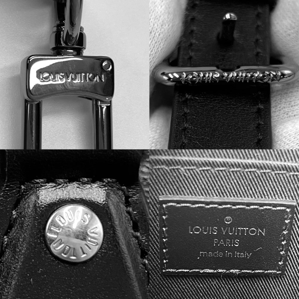 【開店SALE】 LOUIS VUITTON ルイヴィトン 2WAY モノグラムエクリプス サックプラMINI ハンドバッグ ショルダーバッグ ブラック 黒 かばん 鞄 M46453 ノワール シルバー金具 メンズ【中古品】