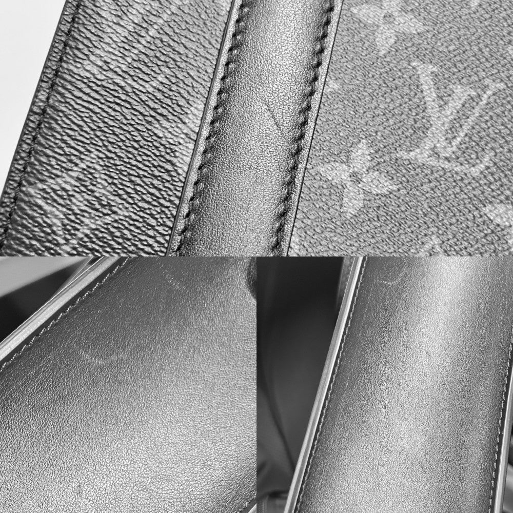 【開店SALE】 LOUIS VUITTON ルイヴィトン 2WAY モノグラムエクリプス サックプラMINI ハンドバッグ ショルダーバッグ ブラック 黒 かばん 鞄 M46453 ノワール シルバー金具 メンズ【中古品】