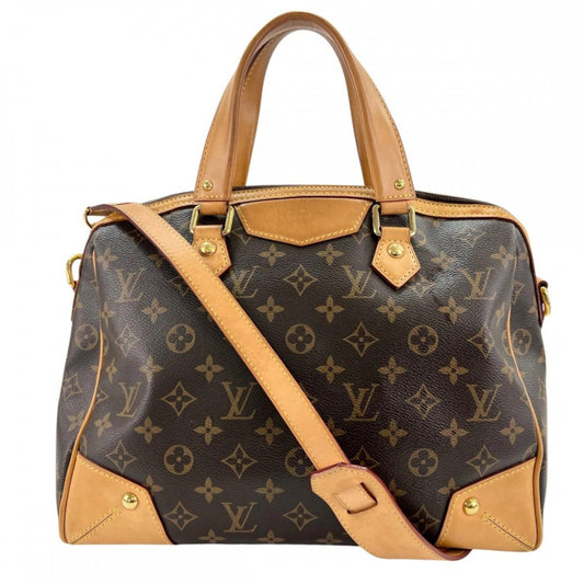 LOUIS VUITTON ルイヴィトン 2WAY モノグラム レティーロPM ハンドバッグ ショルダーバッグ M40325 ブラウン 茶 ゴールド金具 レディース【中古品】