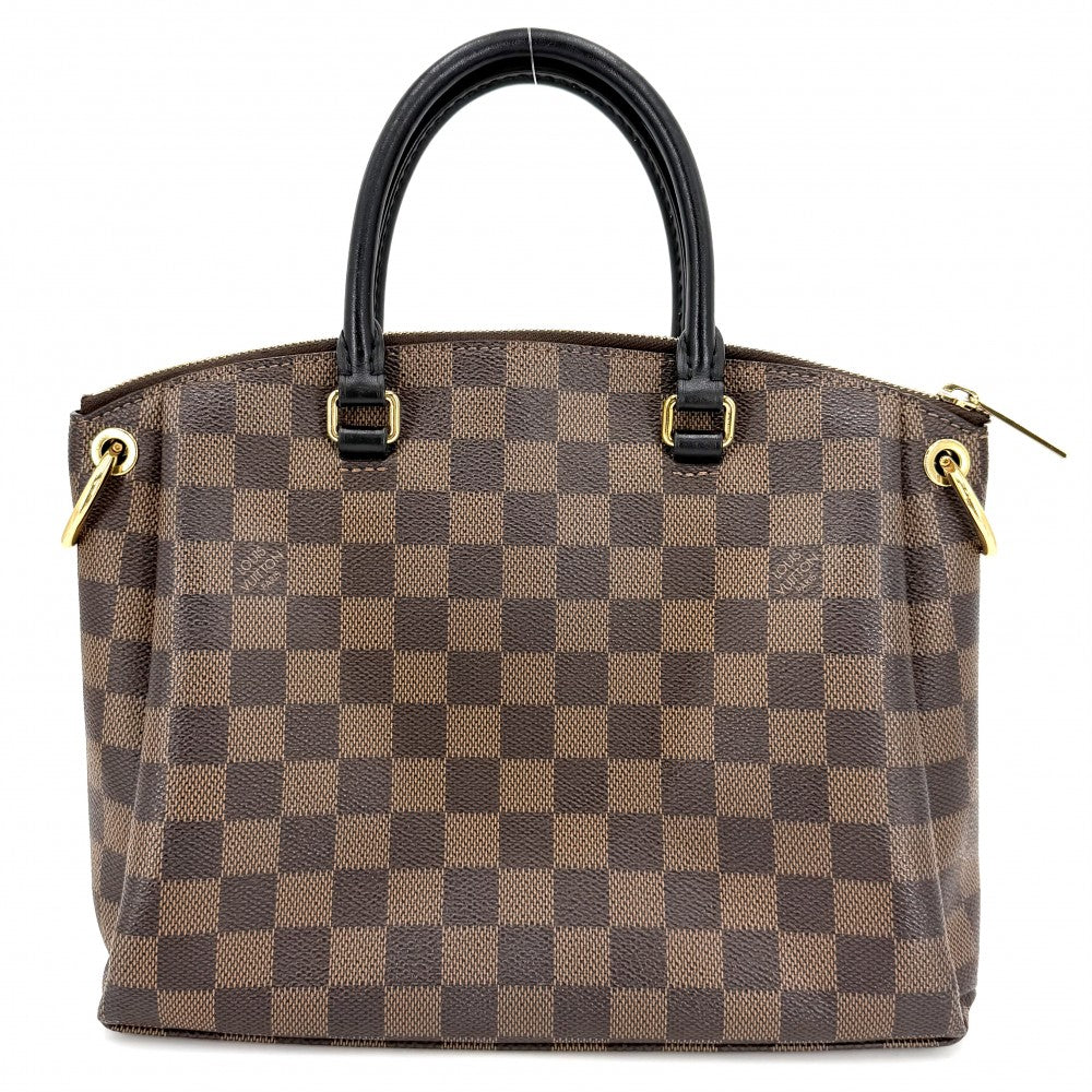 【開店SALE】 LOUIS VUITTON ルイヴィトン 2WAY ダミエ オデオントートPM ハンドバッグ ショルダーバッグ ブラウン 茶 N45282 ゴールド金具 レディース【中古品】