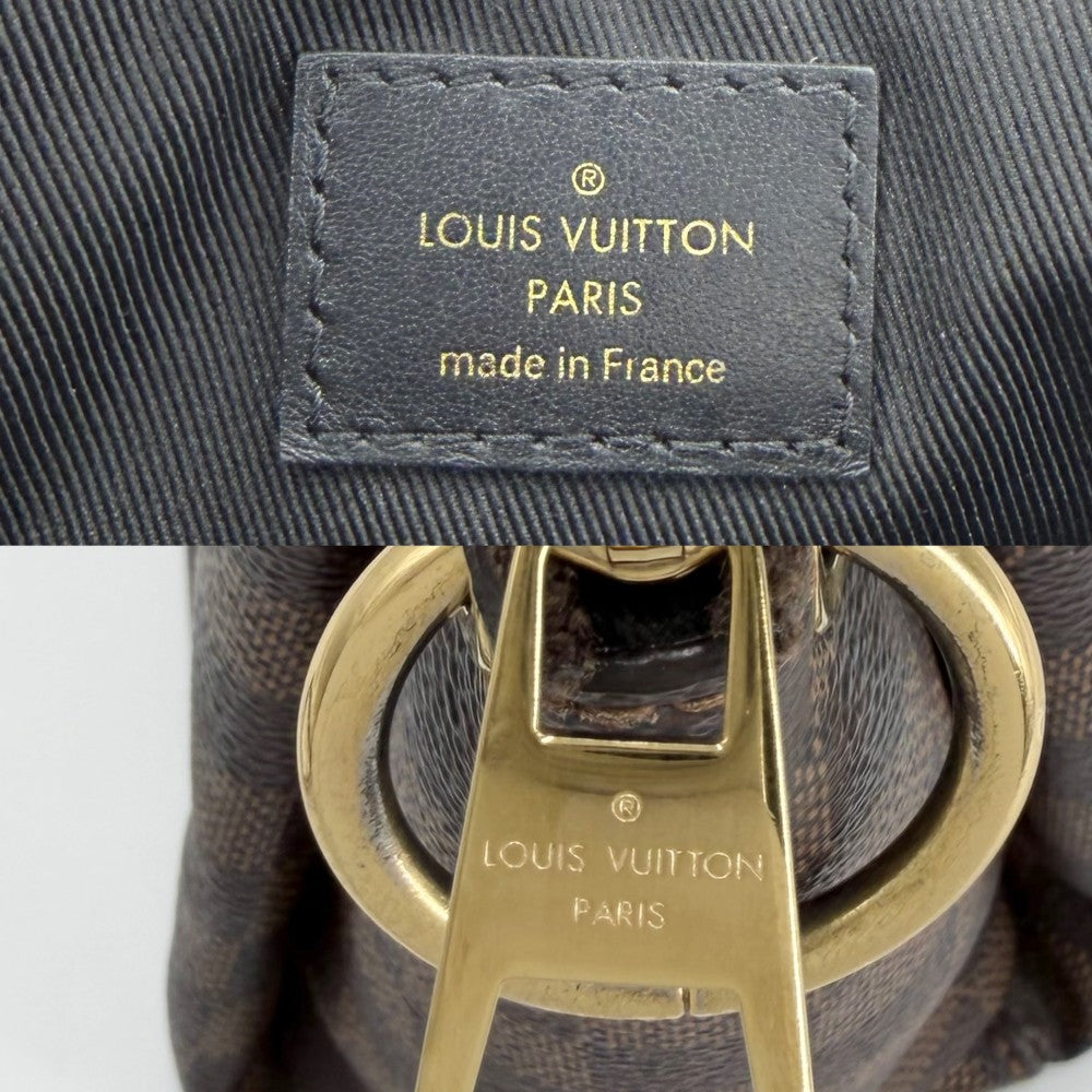 【開店SALE】 LOUIS VUITTON ルイヴィトン 2WAY ダミエ オデオントートPM ハンドバッグ ショルダーバッグ ブラウン 茶 N45282 ゴールド金具 レディース【中古品】