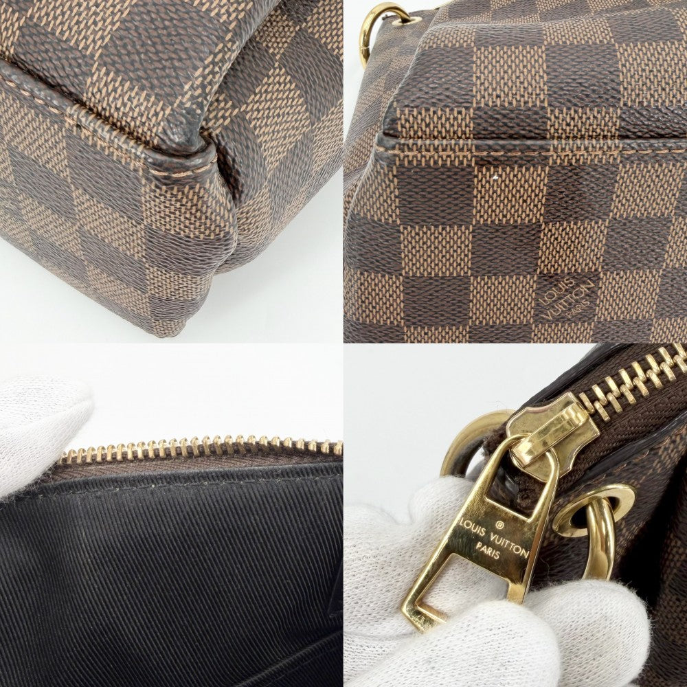【開店SALE】 LOUIS VUITTON ルイヴィトン 2WAY ダミエ オデオントートPM ハンドバッグ ショルダーバッグ ブラウン 茶 N45282 ゴールド金具 レディース【中古品】