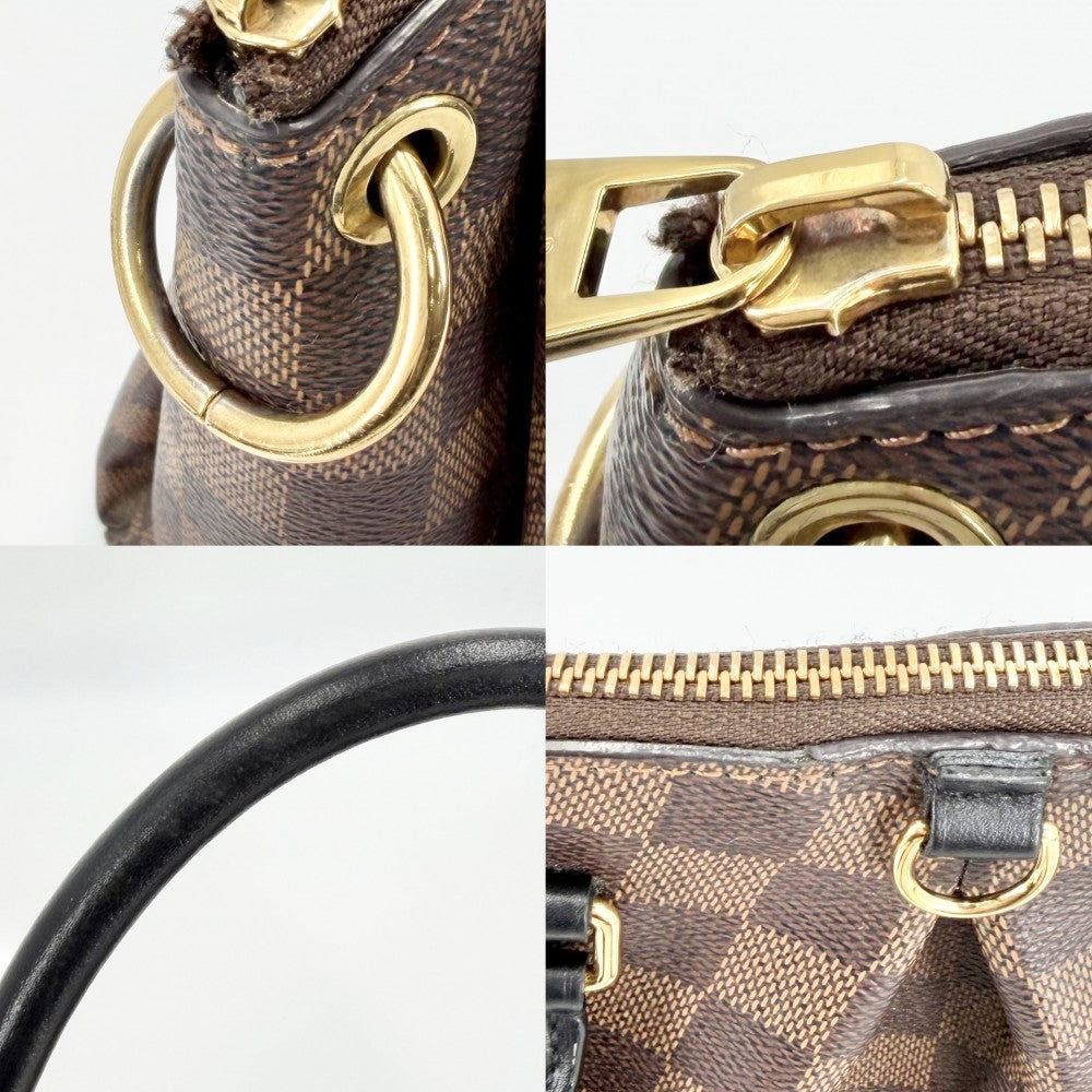 【開店SALE】 LOUIS VUITTON ルイヴィトン 2WAY ダミエ オデオントートPM ハンドバッグ ショルダーバッグ ブラウン 茶 N45282 ゴールド金具 レディース【中古品】