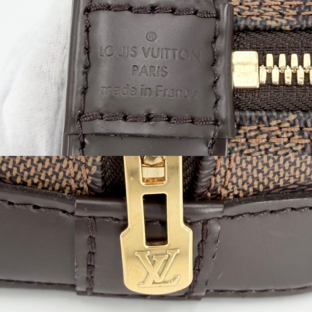 LOUIS VUITTON ルイヴィトン 2WAY ダミエ アルマBB ハンドバッグ ショルダーバッグ 小さめ N40606 ブラウン 茶 ゴールド金具 レディース【中古品】