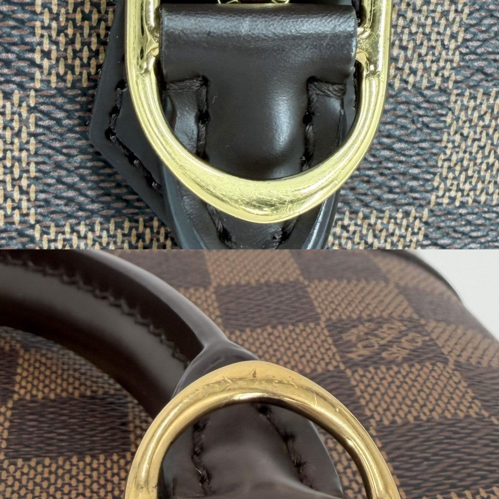 LOUIS VUITTON ルイヴィトン 2WAY ダミエ アルマBB ハンドバッグ ショルダーバッグ 小さめ N40606 ブラウン 茶 ゴールド金具 レディース【中古品】
