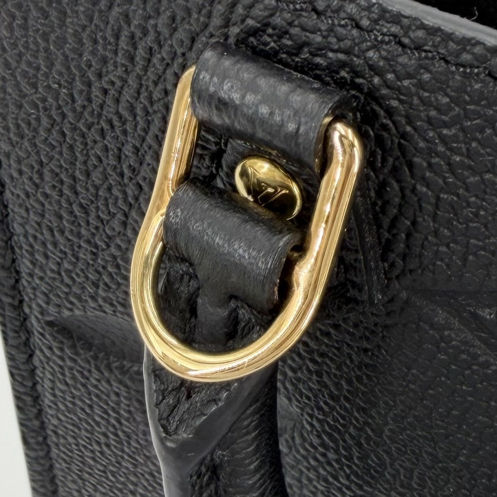 LOUIS VUITTON ルイヴィトン 2WAY モノグラムアンプラント プティットサックプラ ミニショルダーバッグ ハンドバッグ ポシェット ブラック 黒 M81417 ノワール ゴールド金具 レディース【中古品】