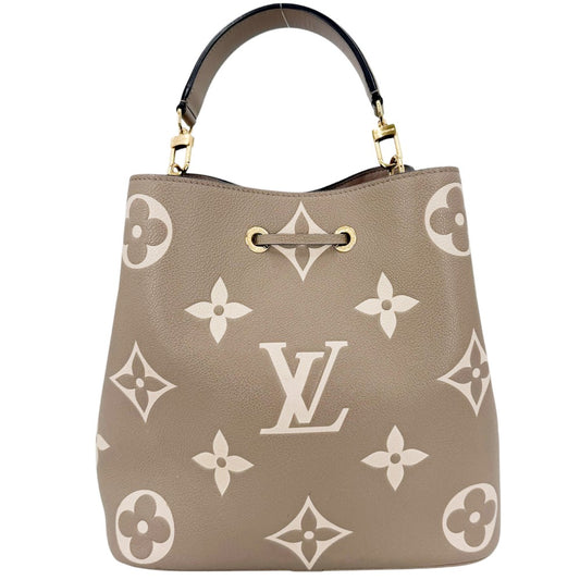 LOUIS VUITTON ルイヴィトン 2WAY バイカラーモノグラムアンプラント ネオノエMM ハンドバッグ ショルダーバッグ Neo Noe MM ベージュ M45555 トゥルトレールクレーム ゴールド金具 レディース【中古品】