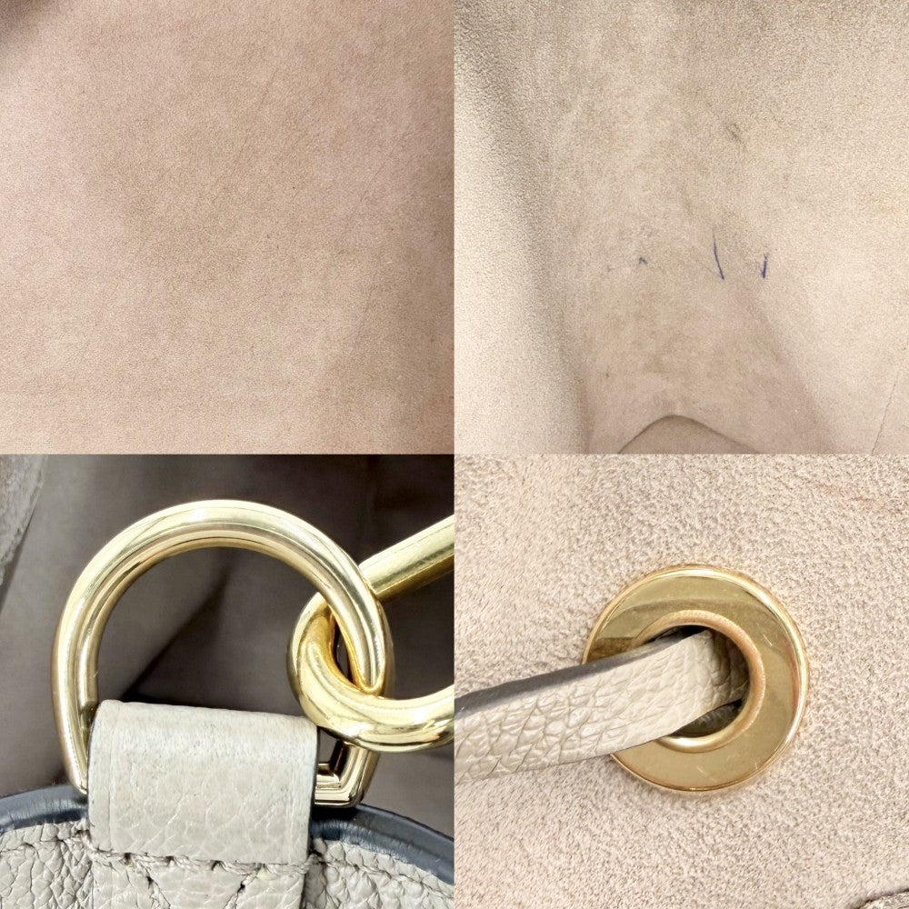 LOUIS VUITTON ルイヴィトン 2WAY バイカラーモノグラムアンプラント ネオノエMM ハンドバッグ ショルダーバッグ Neo Noe MM ベージュ M45555 トゥルトレールクレーム ゴールド金具 レディース【中古品】