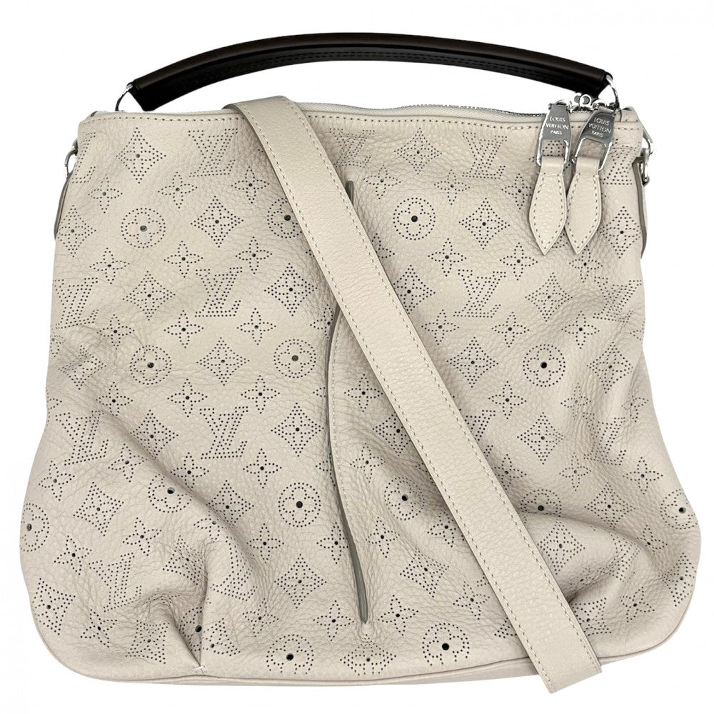 LOUIS VUITTON ルイヴィトン 2WAY セレネPM ハンドバッグ ショルダーバッグ M94275 モノグラムマヒナ ベージュ系 シルバー金具 レディース【中古品】