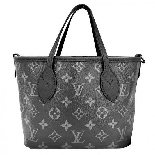 LOUIS VUITTON ルイヴィトン 2WAY モノグラムエクリプス ネヴァーフルインサイドアウトBB ハンドバッグ ショルダーバッグ リバーシブル M15210 ブラック 黒 シルバー金具 レディース【中古品】