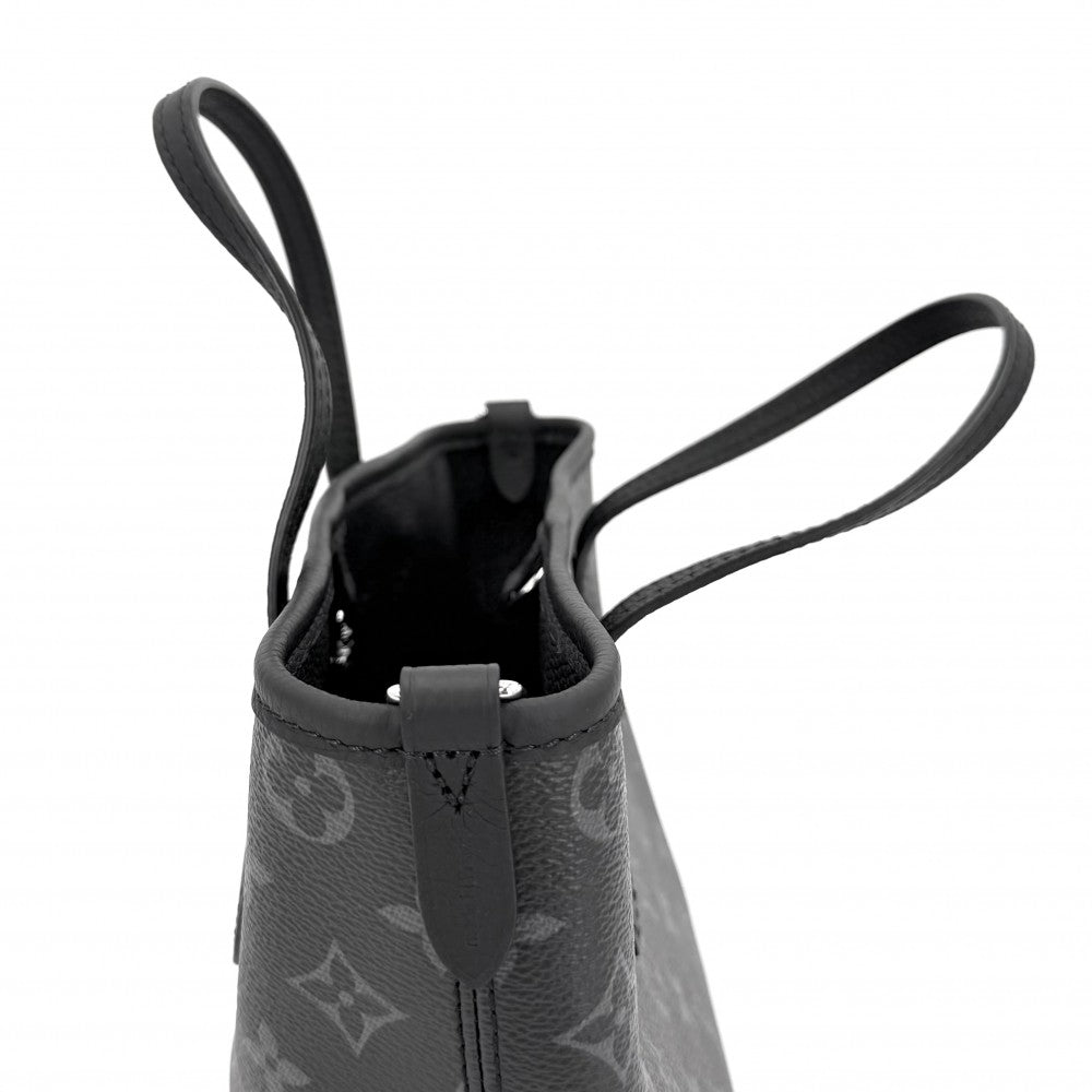 LOUIS VUITTON ルイヴィトン 2WAY モノグラムエクリプス ネヴァーフルインサイドアウトBB ハンドバッグ ショルダーバッグ リバーシブル M15210 ブラック 黒 シルバー金具 レディース【中古品】