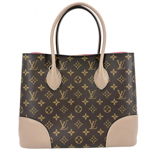 LOUIS VUITTON ルイヴィトン 2WAY モノグラム フランドリン トートバッグ ショルダーバッグ ハンドバッグ M43457 ブラウン 茶 ベージュ ゴールド金具 レディース【中古品】