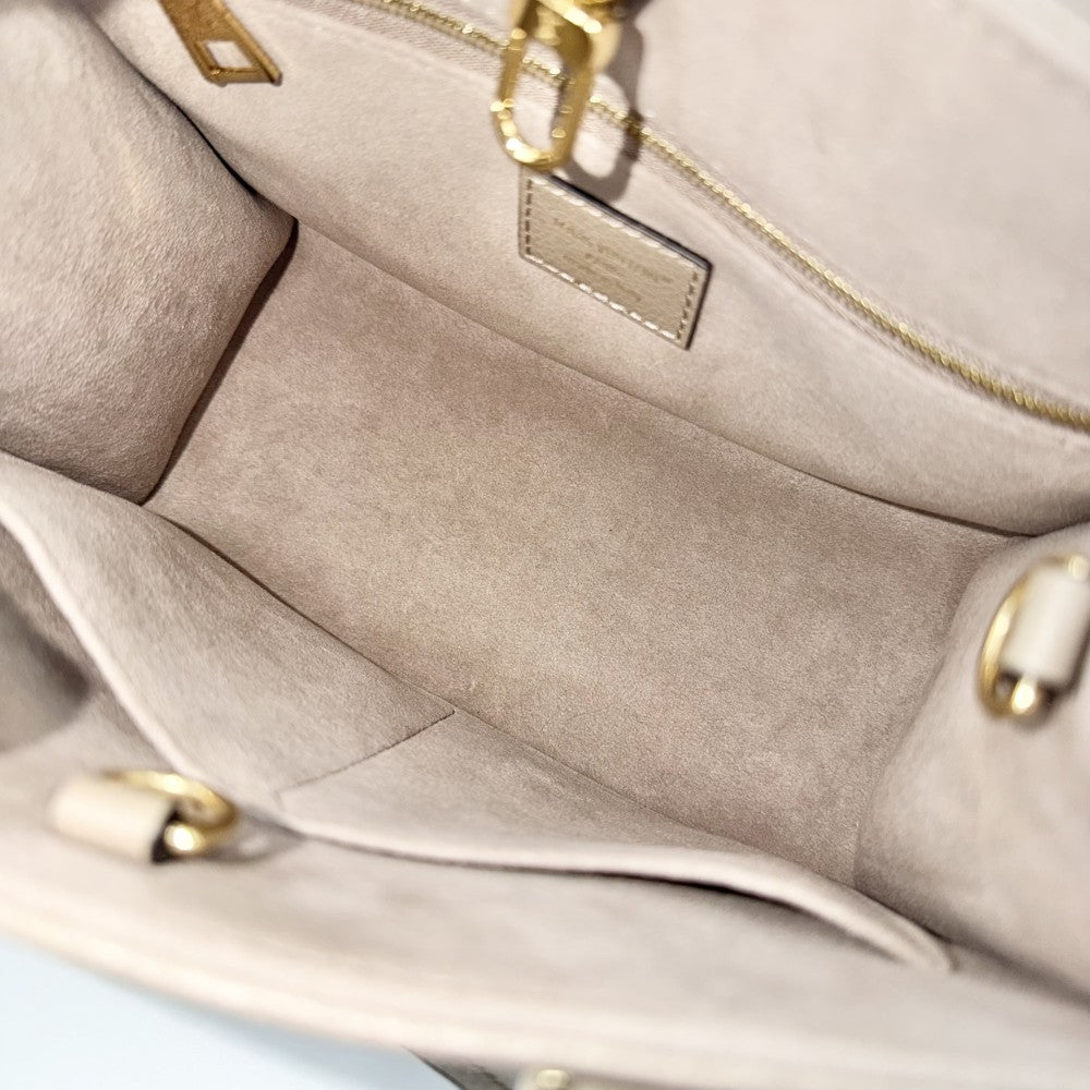 LOUIS VUITTON ルイヴィトン 2WAY モノグラムアンプラント オンザゴーPM ハンドバッグ ショルダーバッグ ベージュ M45779 トゥルトレールクレーム ゴールド金具 レディース【中古品】
