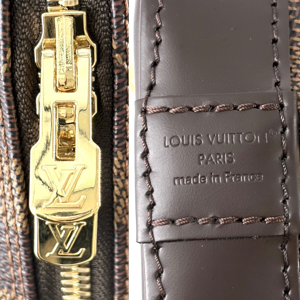 LOUIS VUITTON ルイヴィトン 2WAY ダミエ アルマBB ハンドバッグ ショルダーバッグ 小さめ N40606 ブラウン 茶 ゴールド金具 レディース【中古品】